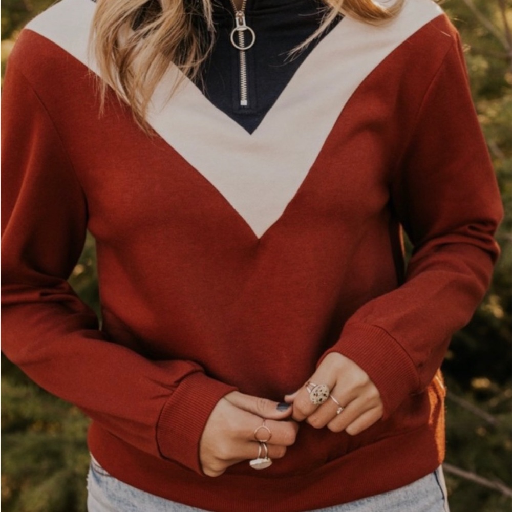 Roolee Maine Chevron Pullover